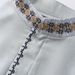 Men's Clothing Loose Stand Collar Robe Embroidered Long Sleeves Pockets Longer_viptrois.com