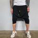 Men's Clothing Men's New Hip Hop Trend Pants Loose Solid Color Street Men's Sports Leisure Harem Cropped Pants_viptrois.com