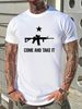 AR15 Rifle Gun Pro Guns 2nd Amendment NRA Come And Take It T Shirt Tee Gift New Versatile Designer Clothes Fashion Slightly Breathable Comfortable_viptrois.com