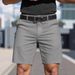 Men's Clothing Men's Solid Color Business Golf Sports Shorts Five Point Dress Pants For Formal & Casual Summer Color Block_viptrois.com