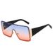Two Circles New Lens One Piece Large Frame Sunglasses Personality Legs Cross Border Trend Sunglasses_viptrois.com