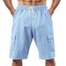 Men's Breathable Cargo Shorts – 5-Inch Inseam Workwear & Beach Casual Shorts With Multiple Pockets_viptrois.com