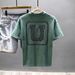 2025 Men's Short Sleeved T-shirt Summer New Style Trendy Brand Loose And Versatile Casual Handsome High End Half Sleeve_viptrois.com