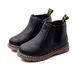 Girls Martin Boots 2022 Spring and Autumn New Boys' Ankle Boots British Solid Color Single Boots with Cotton Warm Boots_viptrois.com