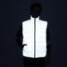Men's Clothing reflective white duck Silk cotton vest ins outdoor sports warm vest waistcoat_viptrois.com