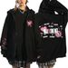Harajuku Stray Kids Maxident Printed Hoodie KPOP Hooded Zip_viptrois.com
