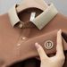 Men's Clothing Men's T Shirt Short Sleeved Casual Light Luxury Business Summer New Lapel Embroidered Top Half Sleeved Dad Wear Trend_viptrois.com