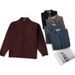 Pure Autumn Winter Sweater For Middle-aged And Elderly Men, Mid-length Knitted Fleece-lined Thickened Cardigan With Ribbed_viptrois.com