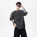 Pure Pullover Cable Knit Sweater Collar Veratile Knitted Looe Fit Autumn Winter Draped Japanee Style Men' Clothing_viptrois.com