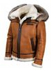 Men's clothing Youth solid color no belt zipper dig bag brown body shape_viptrois.com