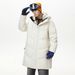 Unisex Longline Hooded Down Jacket - 90% White Duck Feather Fill, 700FP, Oversized Winter Coat (S-3XL, Black/Cream)_viptrois.com