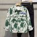 2024 Autumn/winter Fashion Brand Jacquard Embroidery Craft Lapel Jacket For Men Loose Casual Couple Cargo Coat For Men_viptrois.com