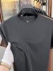 【 Pure Cotton 】 American Style Handsome Short Sleeved T-shirt For Young Men And Women, Summer Trendy Brand Street Solid_viptrois.com