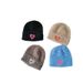 Kids' caps Girls mink Velvet Love embroidered pullover hat Candy color rolled edge soft warm skin Autumn and winter_viptrois.com