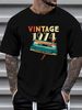 Vintage 1974 Music Cassette 49th Birthday S 49 Years Old T Shirt SweaT 18320 Slightly Breathable Casual Unisex Stretched Designer Clothes Soft_viptrois.com