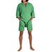 Men's Clothing Early Autumn New Men's V Neck Casual Tops Loose Shorts Sports Suits Men's Clothing_viptrois.com
