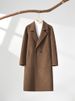 Luxury Double-Faced Cashmere Overcoat For Men – Knee-Length Wool Blend, Double-Breasted & Slim-Fit Windproof Design (Black/Storm Blue/Mocha Brown)_viptrois.com