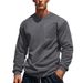 European And Independent Station Autumn Winter New American High Street Amekaji Corduroy Patchwork Crew Neck Men's_viptrois.com
