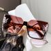 Women's Glasses fashion sunglasses big face slimming net celebrity style sunscreen diamond rhinestone glasses_viptrois.com