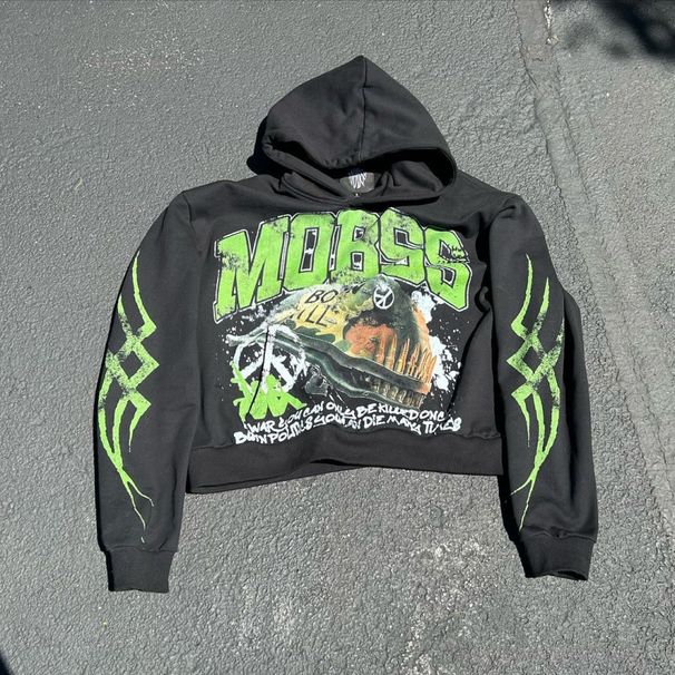 Men's Clothing European And American Wholesale American Printed Pattern Long Sleeved Pullover Hoodie Sweatshirt Trendy Street Wear_viptrois.com