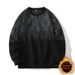 Men's Fleece Gradual Change Sweater, Casual Youth Round Neck Thickened Long-sleeved T-shirt_viptrois.com