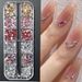 Nails Art 12 Grid Mini Color Nail Diamond Nail Art Accessories Special Round Flat Bottom Diamond White Champagne Nail Accessories_viptrois.com