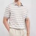 Men's Clothing Retro Color Matching Lapel Polo Sweater Top Men's Summer Striped Short Sleeved Paul T Shirt_viptrois.com