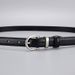 Belt, women's top layer, cowhide, versatile black thin genuine leather belt, classic and fashionable belt for women_viptrois.com