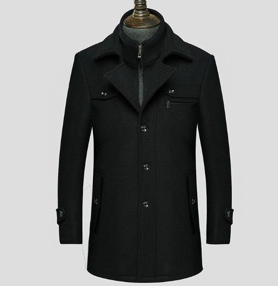 Woolen cloth men's Keel Trench Coat_viptrois.com