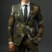 CT Men's Red Rose Cosplay Party Stage Nightclub Shiny Cool Suit Performance Jacket Trendy_viptrois.com
