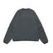 Fuzzy Letter Print Wrinkled Long Sleeve Fleece Sweatshirt Men's Winter Street Style Loose Fit Sports V-Neck Top_viptrois.com