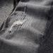 Men's Clothing Retro Ripped Jeans For Men Black Grey Washed Distressed Personality Worn Patches Slim Fit Trousers_viptrois.com