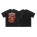 American Style Washed Vintage Pure Cotton Loose Short Sleeve T-Shirt Unisex Street Fashion_viptrois.com