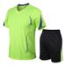 Men's Clothing Men's Short Sleeved T Shirt Suit Summer Men's Sports Casual Suit Basketball Outdoor Running Slim Sportswear_viptrois.com