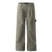 Men's Clothing Retro Handsome Straight Wide Washed Old Leg Overalls Trendy Casual Pants Men's Pants_viptrois.com