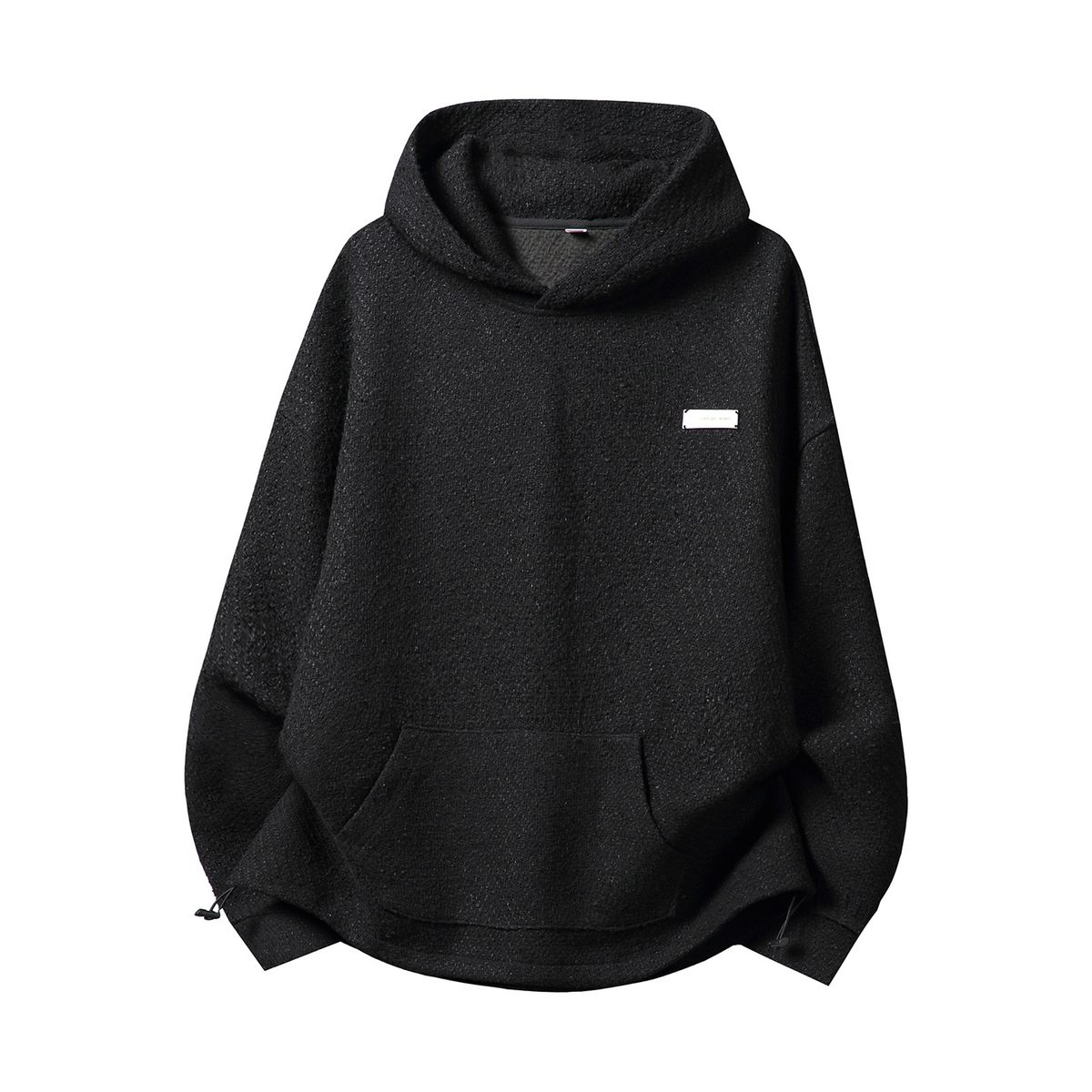 Heavy Textured Woolen Hooded Sweater Men's Autumn Light Luxury Old Money Retro Silhouette Trendy Brand Thickened Coat Top_viptrois.com