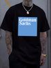 Gold Sachs Logo T Shirt USA Size S XXL Breathable Stretched Unisex Stylish Streetwear Graphic Top For Everyday Wear Soft Homme Versatile Fashion_viptrois.com