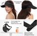 Sukeen Wide Brim Sun Visor Hat For Women,UPF50+ Seamless Sun Hats Lightweight Sports Cap Foldable Ponytail Hat For Outdoor_viptrois.com