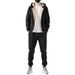 Men's Fleece Tracksuit Set Winter Warm Hooded Sweatshirt & Joggers Outdoor Casual Comfort Fashion Trends_viptrois.com