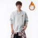 Fleece Contrasting Color Hooded Cardigan Men's Sweater, Heavy Weight Can Be Worn Outside The Coat_viptrois.com