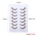 New Product Multi-pair Synthetic Eyelash Three-dimensional Curled Brown Eyelash Transparent Stem_viptrois.com