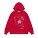 Pearl Hooded Sweatshirt For Women 2025 Autumn New Loose BF American College Style Casual Versatile Top_viptrois.com