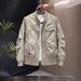 Men's Baseball Jacket Spring And Autumn Fashion Versatile Casual Tooling Jacket Men's Trend Handsome Top Men's Trend_viptrois.com
