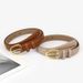 Korean version of new belt, fashion double-sided PU buckle, simple and versatile jeans, women's belt trend_viptrois.com