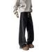 Wide Striped Jeans For Men And Women, New American Washed Distressed Loose Straight Leg Casual Long Pants_viptrois.com
