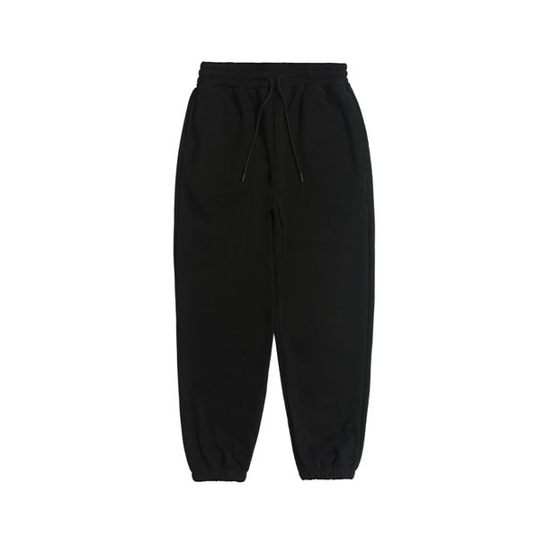 Autumn Winter New 430G Fleece Lined Solid Color Composite Unisex Casual Loose Jogger Pants_viptrois.com