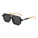 Trend Retro Artistic Modern Sunglasses Ins Street Shooting Flat Mirror Fashion Sunglasses T2622_viptrois.com