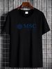 MSC Cruises Vacation T-shirt Breathable Homme Versatile Fashion Graphic Slightly Stylish Top For Everyday Wear Stretched Casual Summer Comfortable_viptrois.com