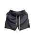 Men's Clothing Trendy Casual Three Quarter Pants Couple Drawstring Solid Color Beach Pants_viptrois.com
