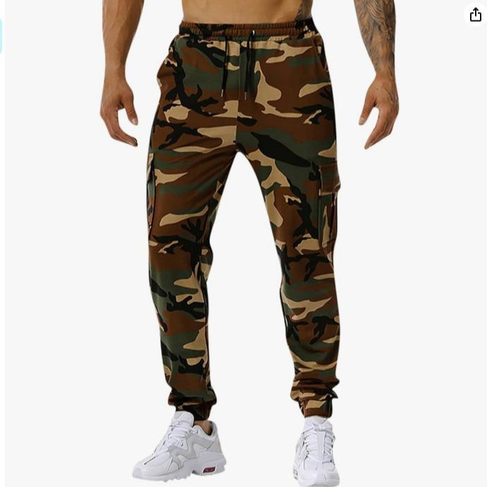 Men's Workwear Cargo Pants – Durable, Multi-Pocket & Loose Fit For Work & Casual (Army Green/Black/Navy, M-3XL)_viptrois.com